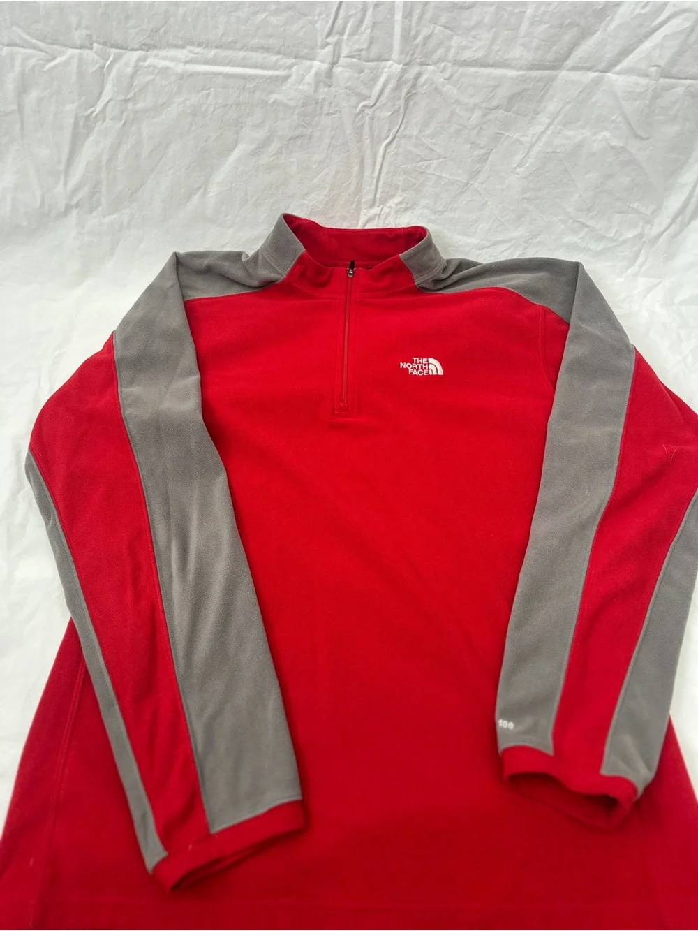 The North Face classic red
